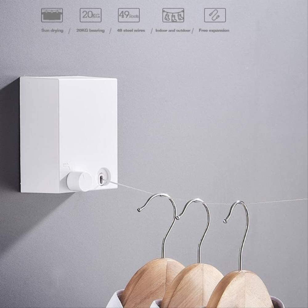 Retractable Clothesline Wire Invisible Wall Hanger Indoor