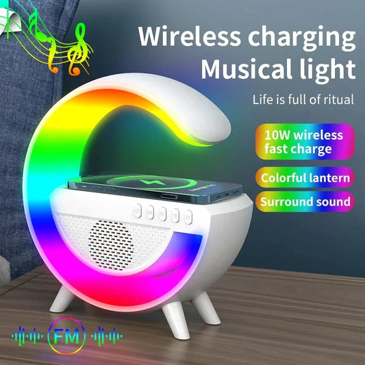 G-shape Multifunctional Lamp & Bluetooth Speaker With Wireless Charging