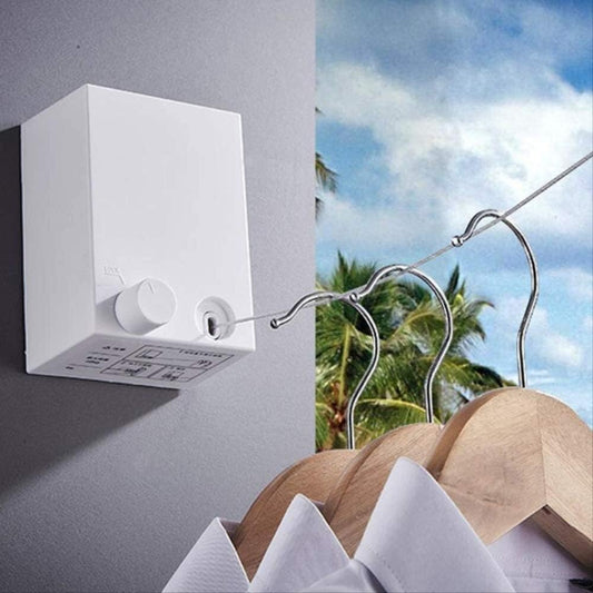 Retractable Clothesline Wire Invisible Wall Hanger Indoor